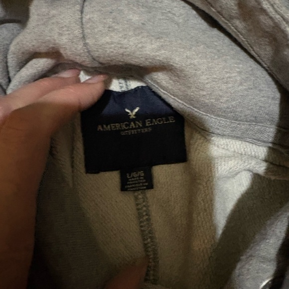 Two American Eagle Outfitters Gray and Cream Hoodies - Picture 4 of 5